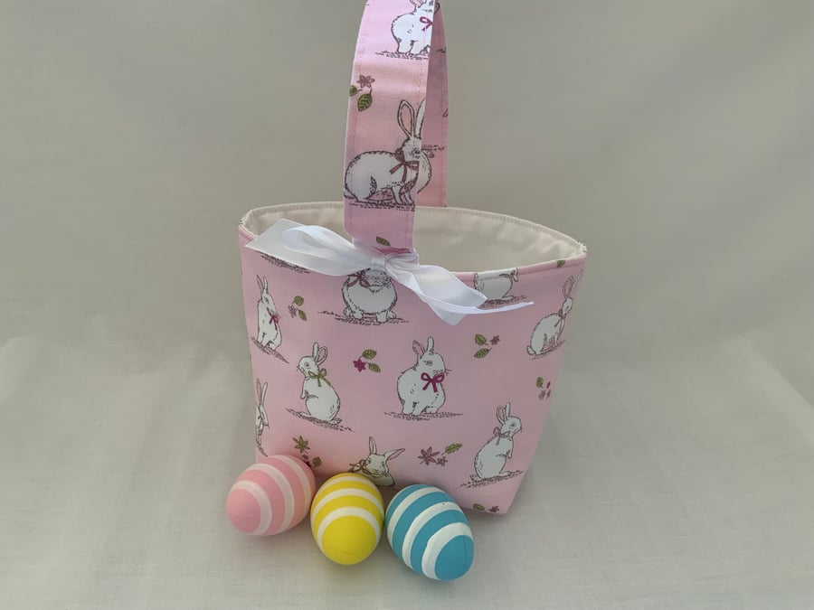 Small Easter Basket, Childrens Bag, Storage Basket, Easter Bag, Bunny