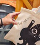 Free hand painted tote bags 