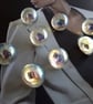15mm Vintage Italian Rainbow effect Buttons (glass look) Acrylic x 4