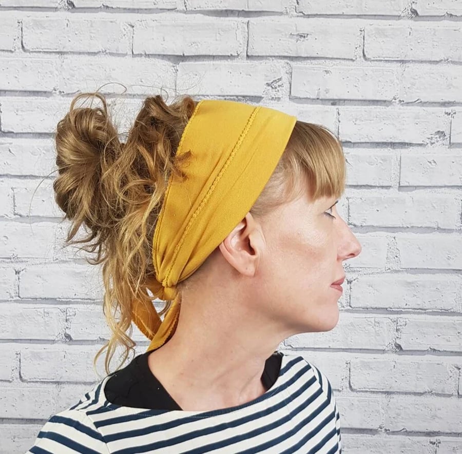 Mustard Yellow Non Slip Headscarf