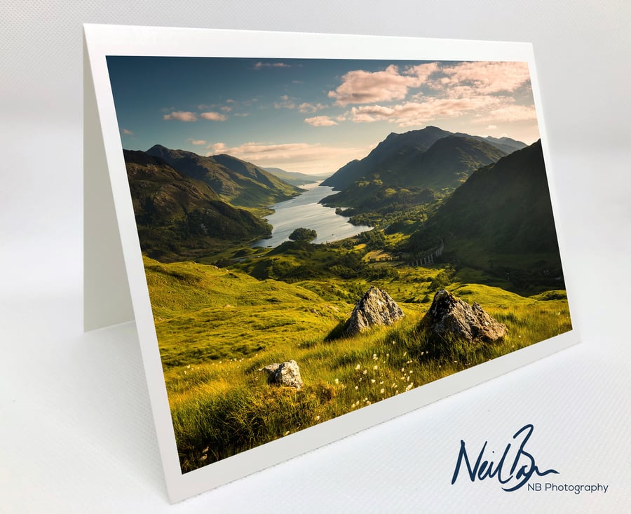 Glenfinnan Loch Shiel - Scotland Greeting Card by Neil barr