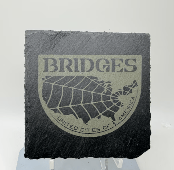Death Stranding United Cities Of America Laser Etched Coaster
