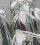 Tea towel, Snowdrop tea towel, organic cotton, hanging loop - Image 6