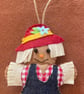 Felt gingerbread scarecrow decoration  - Image 2