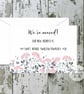 Personalised Watercolour Floral New Home Cards - Moving Announcement Stationery