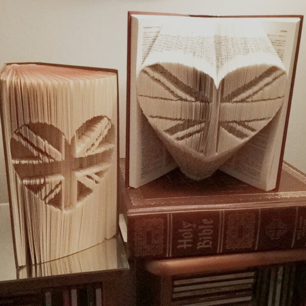 Union Flag COMBI or CUT & FOLD Book Folding Pattern - EMAILED PDF PATTERN