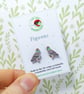 Pigeon Stud Earrings, Bird Jewellery, Silver Plated or Sterling Silver Backs - Image 1