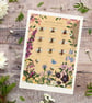 'British Bees and Pollinator Friendly Plants' Illustration Print A4 Unframed  - Image 1
