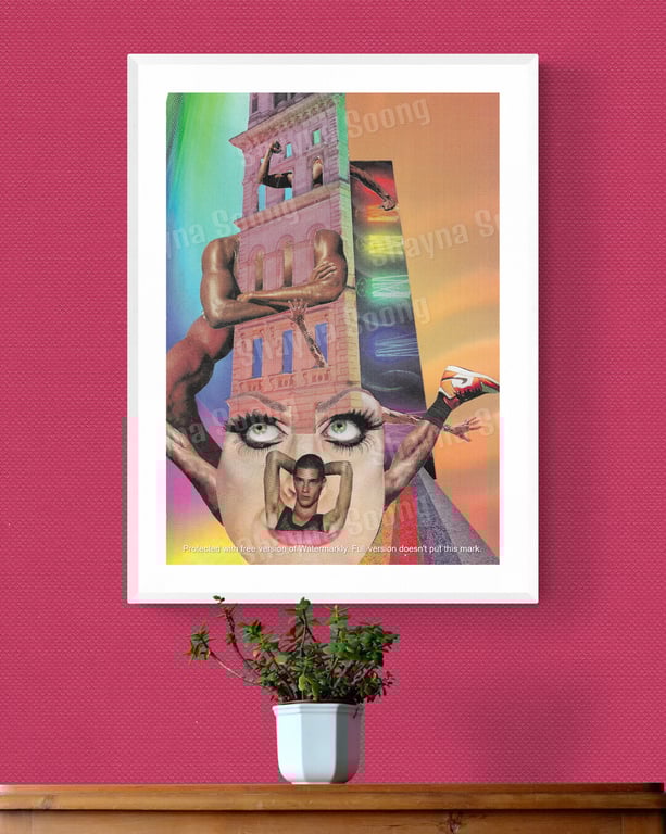 'Pride' print of handmade collage