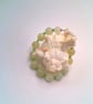 Olive Jade and Crystal Necklace with Hollow Glass Pendant Bracelet and Earrings  - Image 7