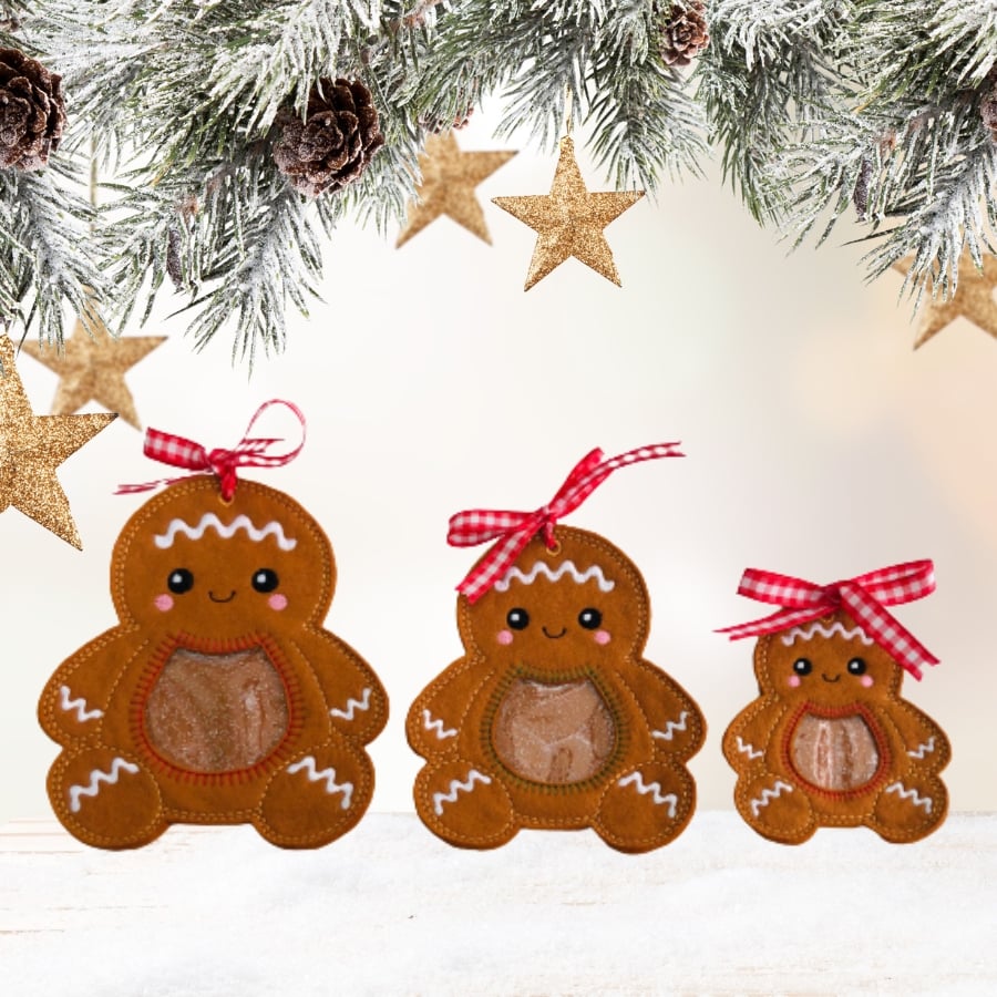 Gingerbread Personalised Christmas Treat Bags