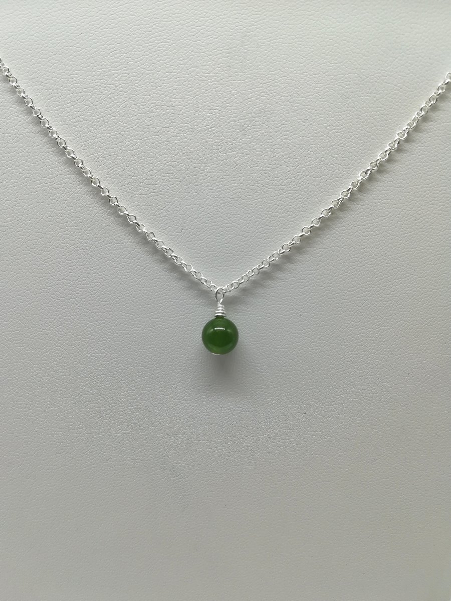 Single on sale bead necklace