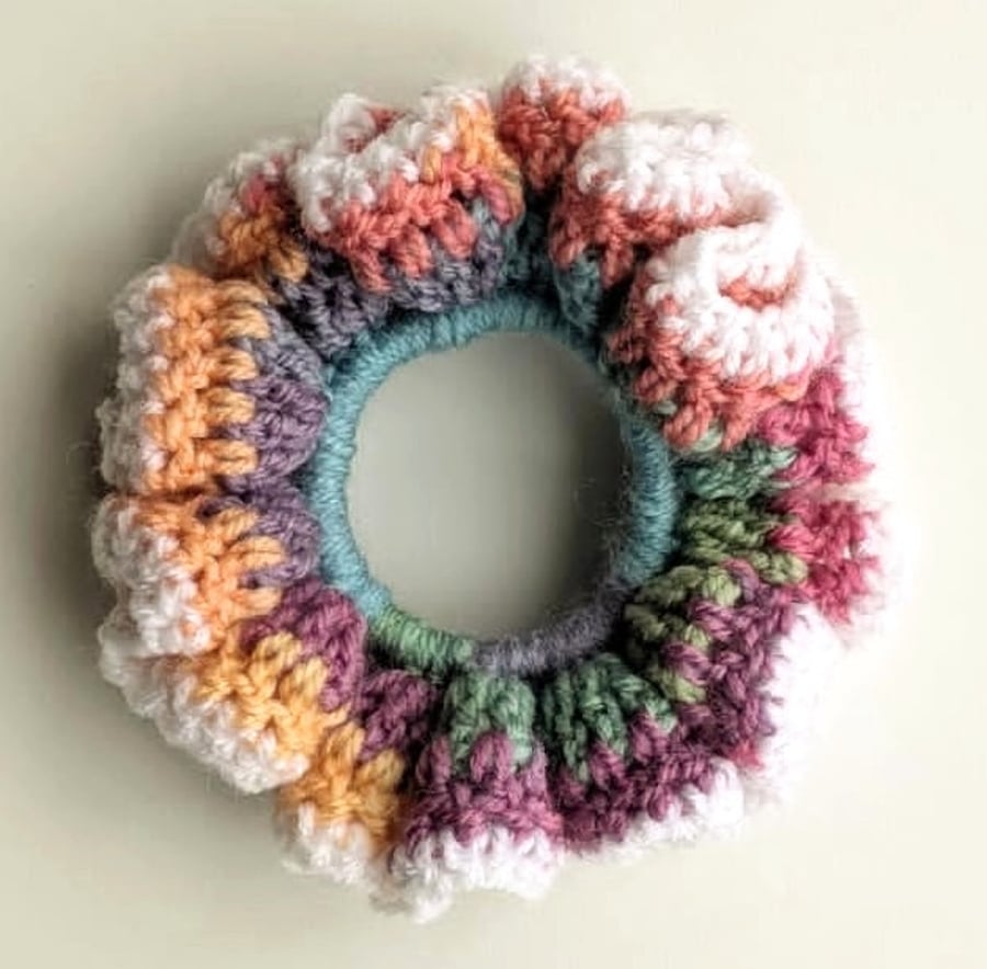 Crochet Hair Scrunchie 