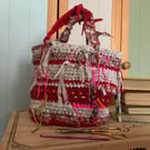 Red Crochet Tote bag