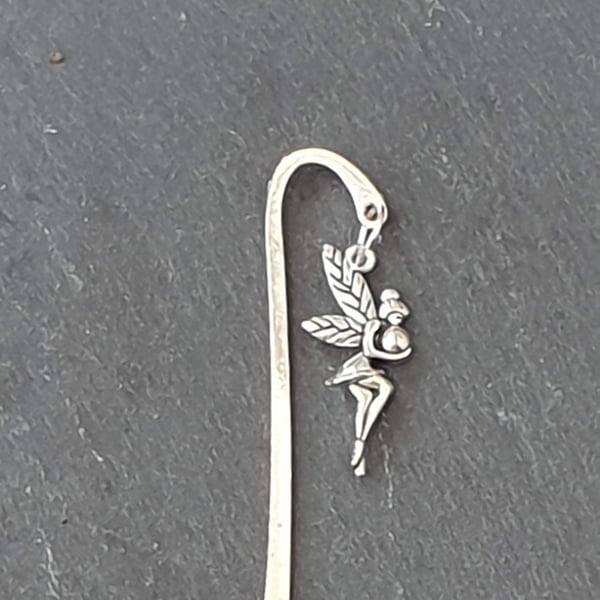 Silver-Plated Bookmark with Fairy Charm