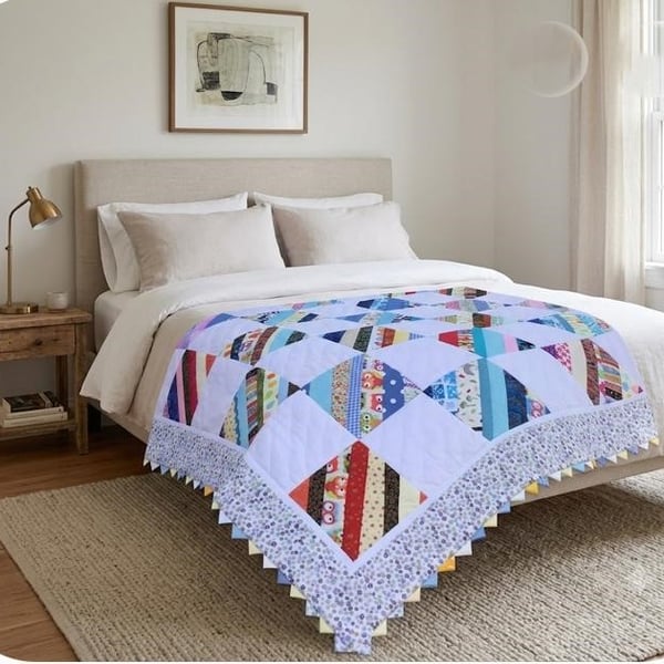 Scrappy Patchwork Quilt