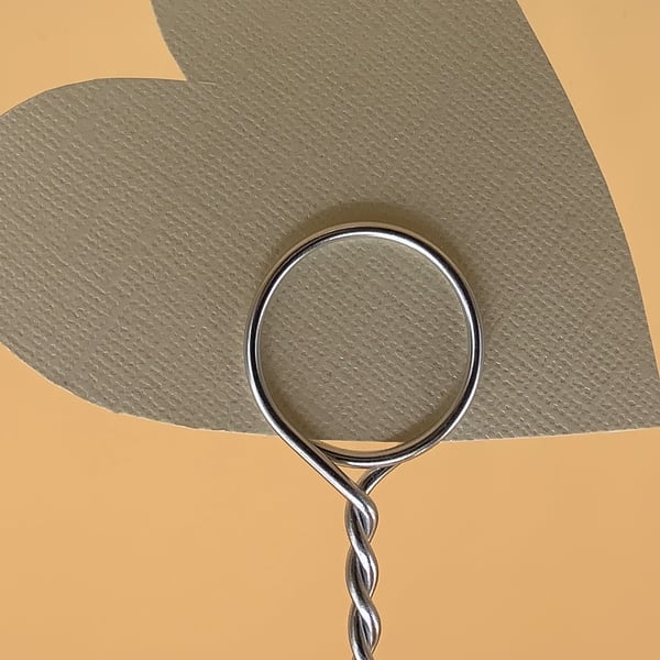 Large wire ring pick type holders for place cards, photos or table numbers  