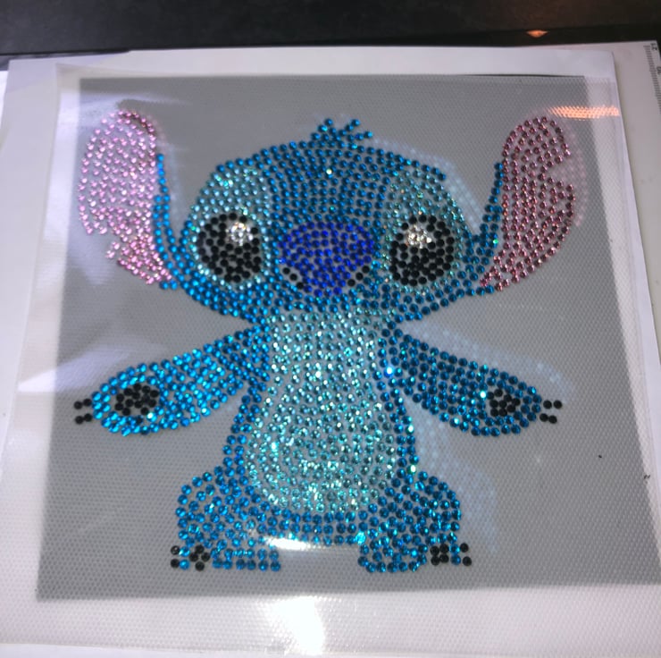 Disney stitch hotfix rhinestone transfer - Folksy