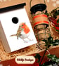 Garden bird house box gift set. Present for nature lover. For garden wild bird