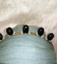 Healing Agate Crystal and Beaded Wired Goddess Crown Tiara - Image 3