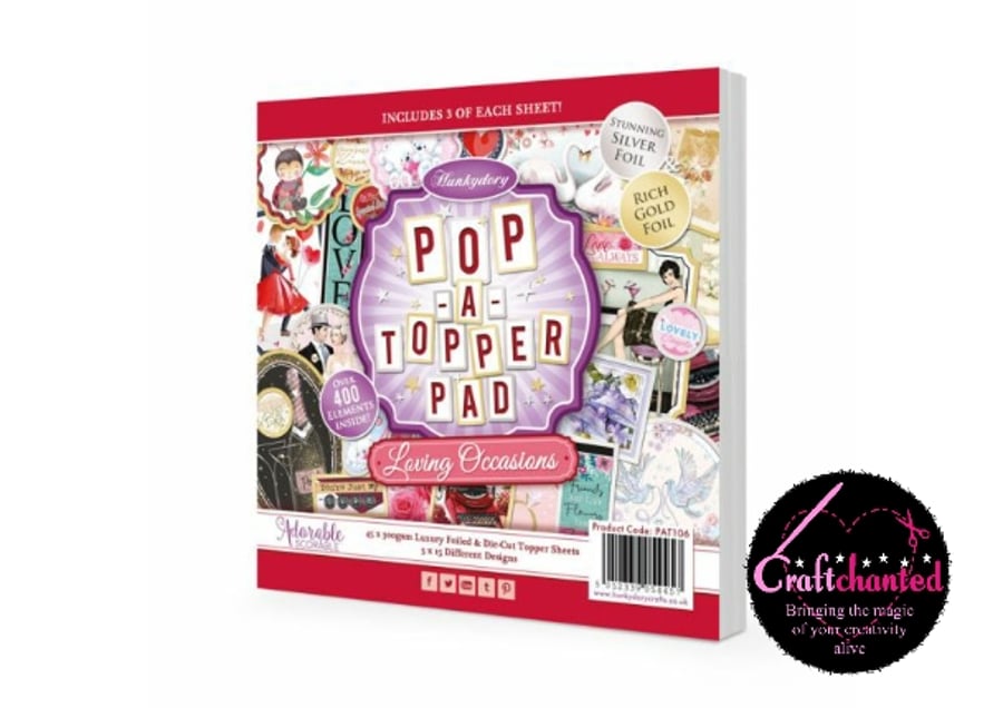 Hunkydory - Pop-A-Topper Pad -  Let's Celebrate