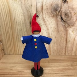  Clown Peg Doll. (379)