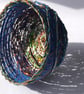 Blue pot from recycled materials - Image 1