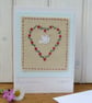 Dove with Love, hand-stitched, special little card to keep, for any occasion - Image 1