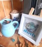 A Wire Blue & White Pot of Tea. An original handmade mixed media artwork. - Image 5