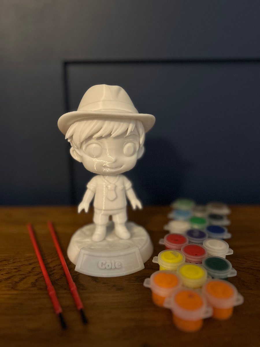 Personalised and custom chibi-pop culture figure - Paint-Your-Own design