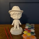 Personalised and custom chibi-pop culture figure - Paint-Your-Own design