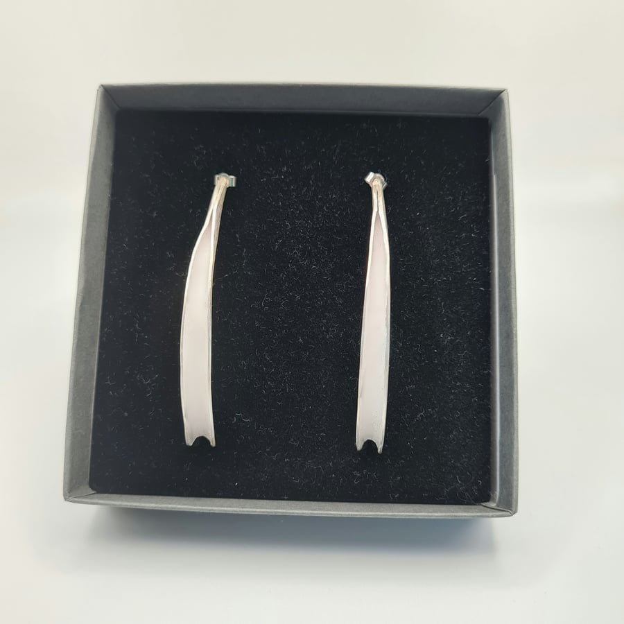 Silver 'Peapod' Earrings