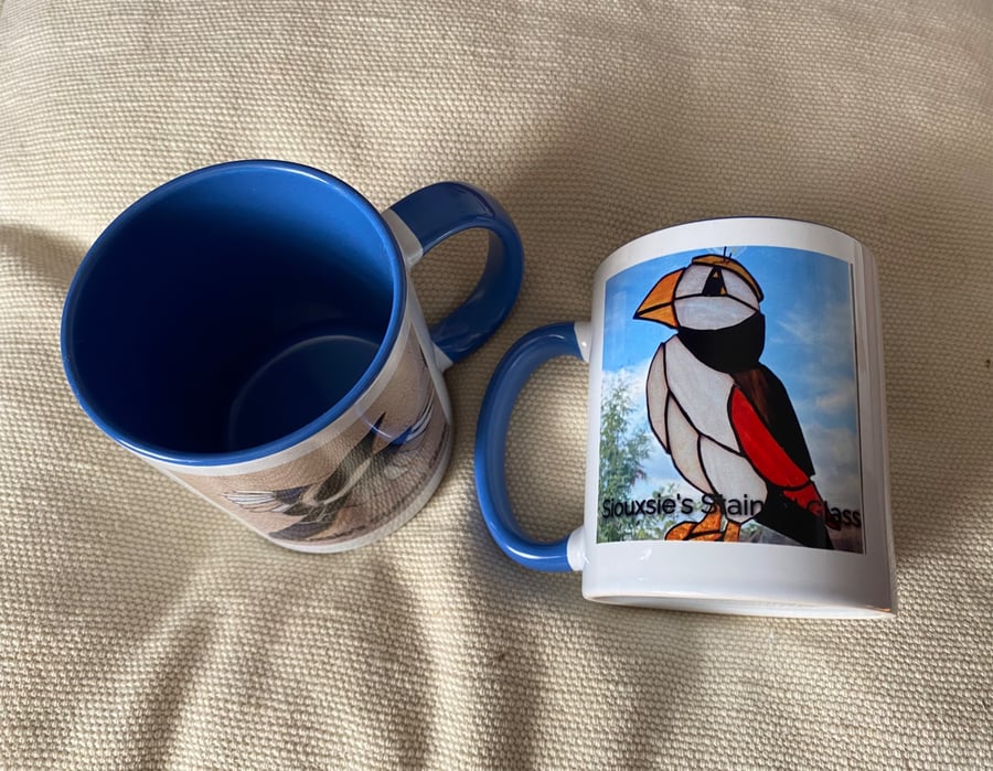 Mug with stained glass design - Folksy