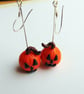Sterling Silver Pumpkin Drop Earrings - Image 6