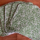 Green Leaf Reusable Kitchen Towels - Cotton and Cotton Towelling, Set of 5