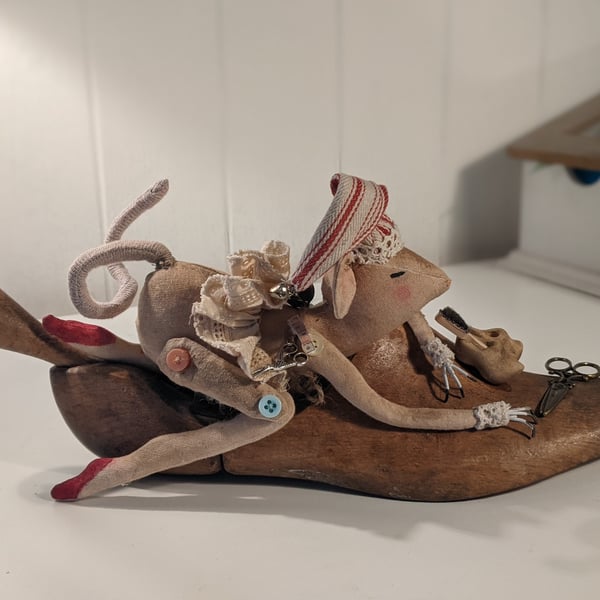 The little shoe maker hand made soft sculpture