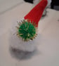 Pine Cone Christmas Gonk decoration with Green sparkly Nose