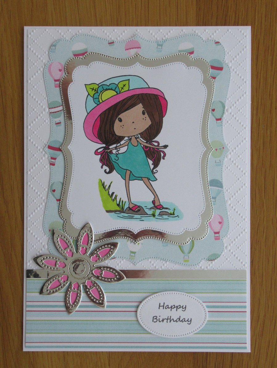 Stepping Stones - A5 Birthday Card
