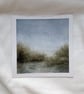 river landscape original watercolour small painting