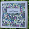 Blue Hydrangea Sympathy card 
