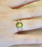 Natural Green Abalone triquetra Celtic knot ring. UK Size M - Image 2