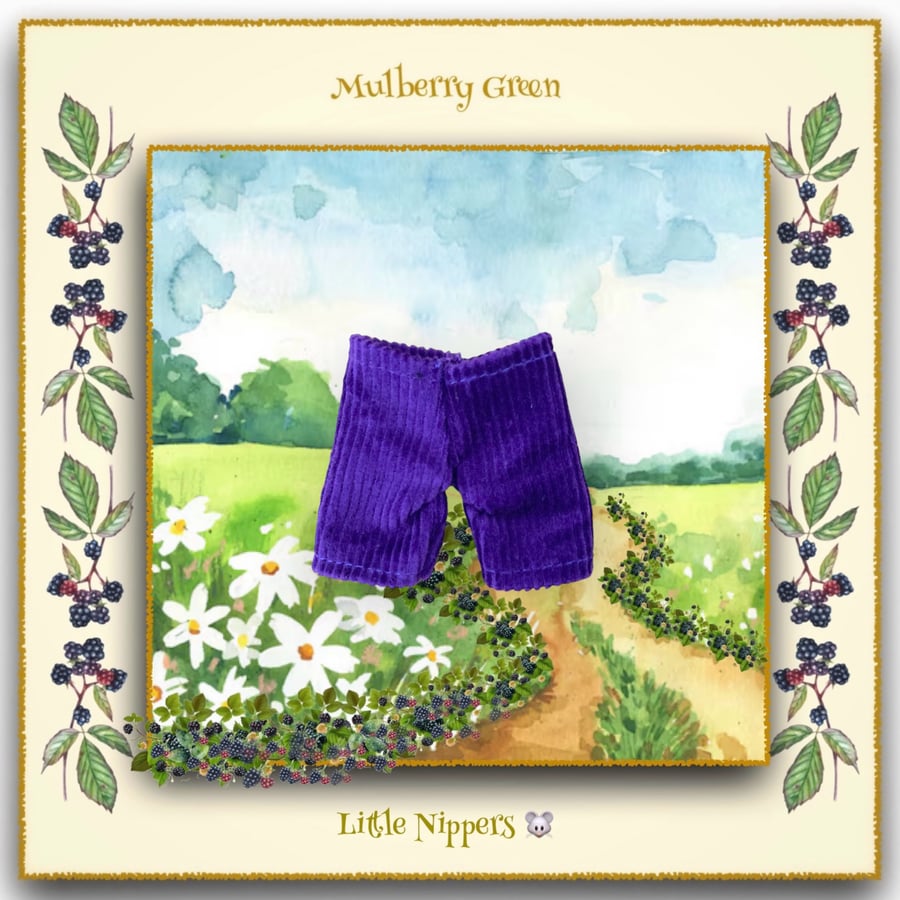 Little Nipper Purple Corduroy Trousers
