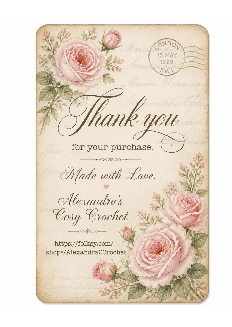 Thank you notes for Alexandra 