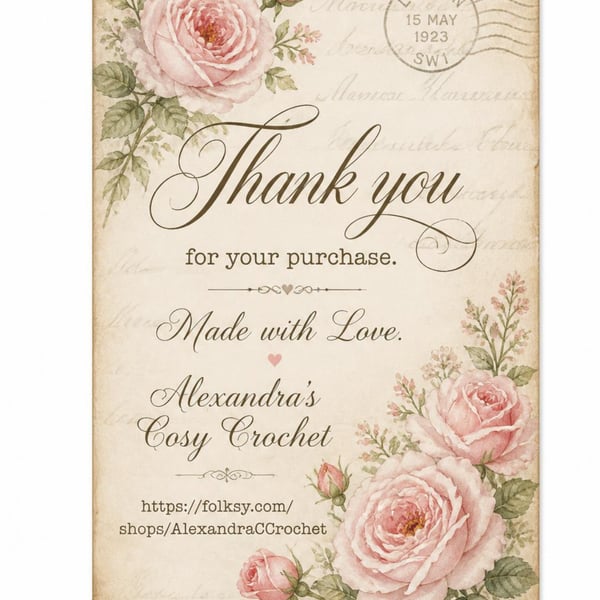 Thank you notes for Alexandra 