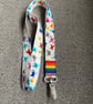 Butterfly 100% Cotton Lanyard with LGBTQI Rainbow Ribbon - Image 3