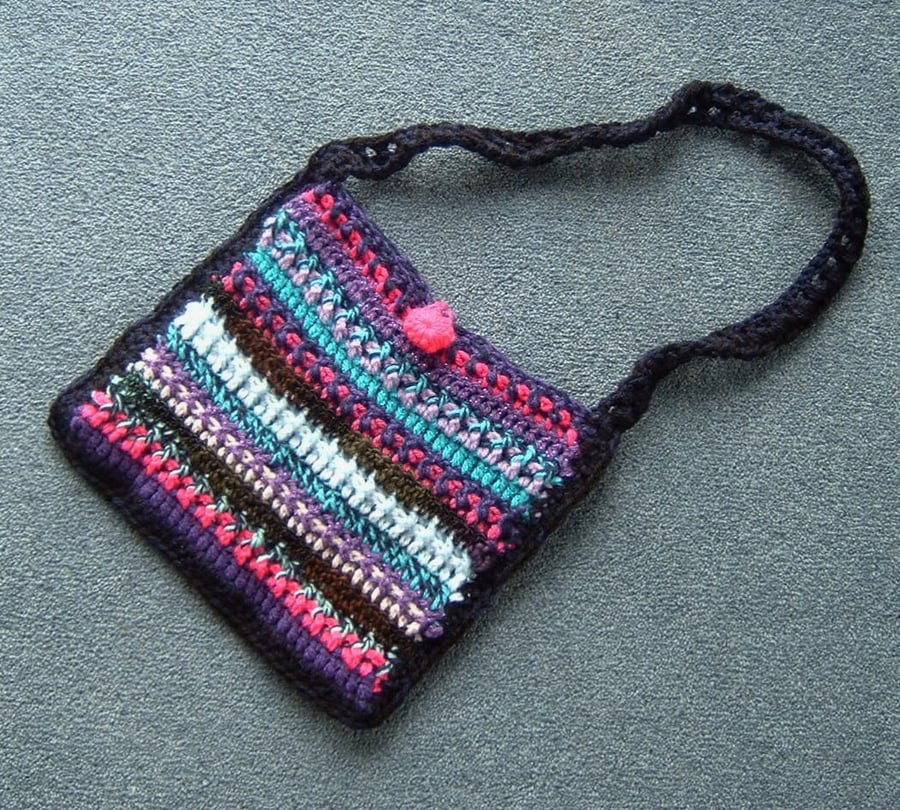 crocheted tote bag ref 491103