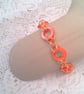 Bracelet Made with Byzantine Chain Maille and Pink Shell Rings, Gift for Her - Image 4