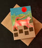 Greetings Card - Country Ginger Cat