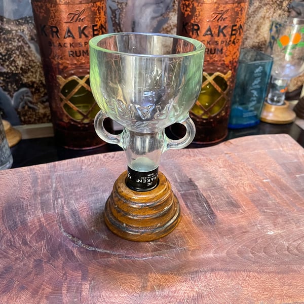 Kraken spiced rum goblet