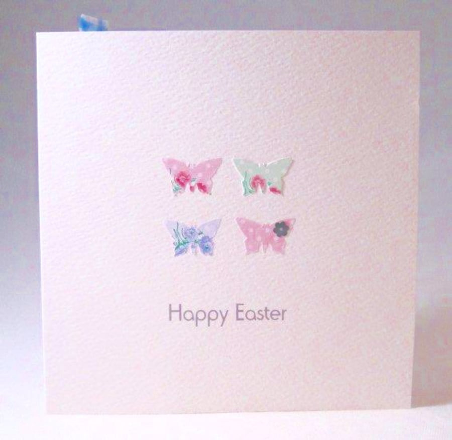 Easter Cards,'Easter Butterflies',Handmade Easter Cards,3pk